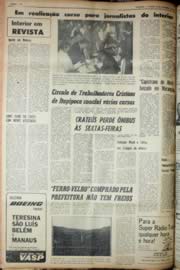 Página do jornal Unitário de novembro de 1969