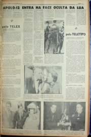 Página do jornal Unitário de novembro de 1969