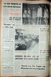 Página do jornal Unitário de novembro de 1969