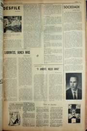 Página do jornal Unitário de novembro de 1969