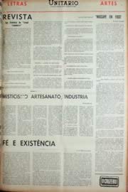 Página do jornal Unitário de novembro de 1969