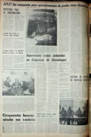 Página do jornal Unitário de novembro de 1969
