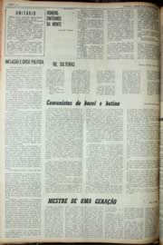 Página do jornal Unitário de novembro de 1969
