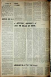 Página do jornal Unitário de dezembro de 1969