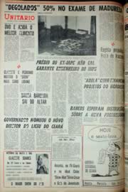 Página do jornal Unitário de dezembro de 1969