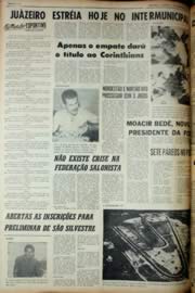 Página do jornal Unitário de dezembro de 1969