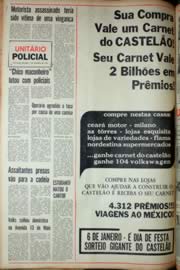 Página do jornal Unitário de dezembro de 1969