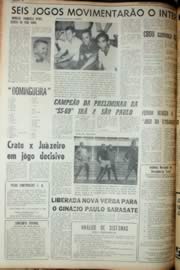 Página do jornal Unitário de dezembro de 1969