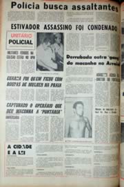 Página do jornal Unitário de dezembro de 1969