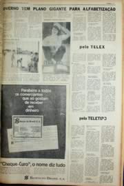 Página do jornal Unitário de dezembro de 1969