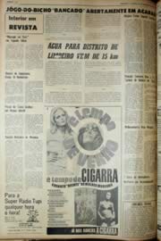 Página do jornal Unitário de dezembro de 1969