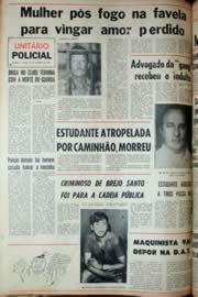 Página do jornal Unitário de dezembro de 1969