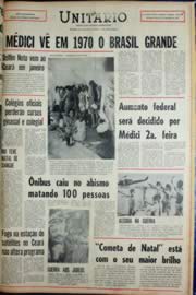 Página do jornal Unitário de dezembro de 1969