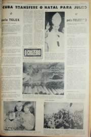 Página do jornal Unitário de dezembro de 1969