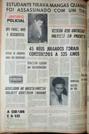 Página do jornal Unitário de dezembro de 1969