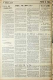 Página do jornal Unitário de julho de 1971