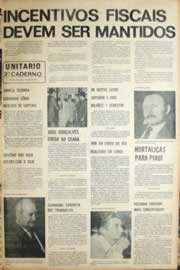 Página do jornal Unitário de julho de 1971
