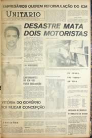 Página do jornal Unitário de julho de 1971