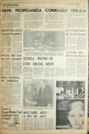 Página do jornal Unitário de julho de 1971