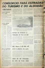 Página do jornal Unitário de julho de 1971