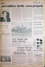 Página do jornal Unitário de julho de 1971
