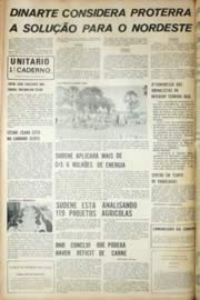 Página do jornal Unitário de julho de 1971