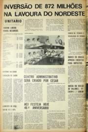 Página do jornal Unitário de julho de 1971