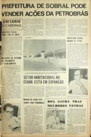 Página do jornal Unitário de julho de 1971