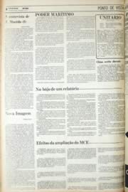 Página do jornal Unitário de julho de 1971