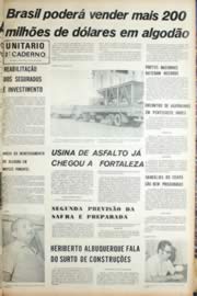 Página do jornal Unitário de julho de 1971