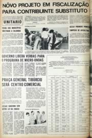 Página do jornal Unitário de julho de 1971