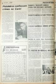 Página do jornal Unitário de julho de 1971