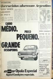 Página do jornal Unitário de julho de 1971