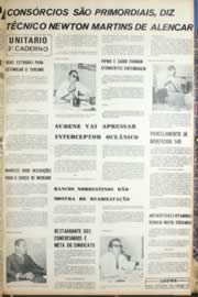 Página do jornal Unitário de julho de 1971