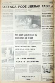 Página do jornal Unitário de julho de 1971