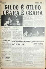 Página do jornal Unitário de julho de 1971