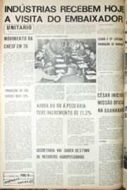 Página do jornal Unitário de julho de 1971