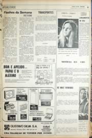 Página do jornal Unitário de agosto de 1971