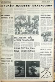 Página do jornal Unitário de agosto de 1971