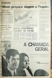 Página do jornal Unitário de agosto de 1971