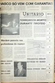 Página do jornal Unitário de agosto de 1971