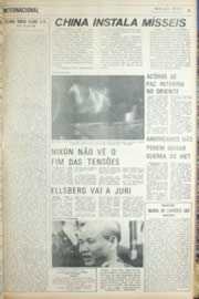 Página do jornal Unitário de agosto de 1971