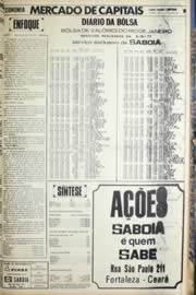 Página do jornal Unitário de agosto de 1971