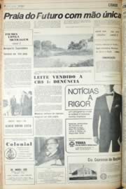 Página do jornal Unitário de agosto de 1971