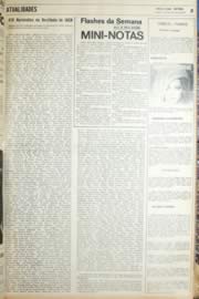Página do jornal Unitário de agosto de 1971