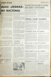 Página do jornal Unitário de agosto de 1971