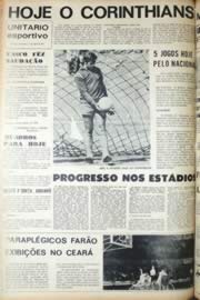 Página do jornal Unitário de agosto de 1971