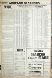 Página do jornal Unitário de agosto de 1971