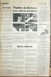 Página do jornal Unitário de agosto de 1971