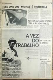Página do jornal Unitário de agosto de 1971